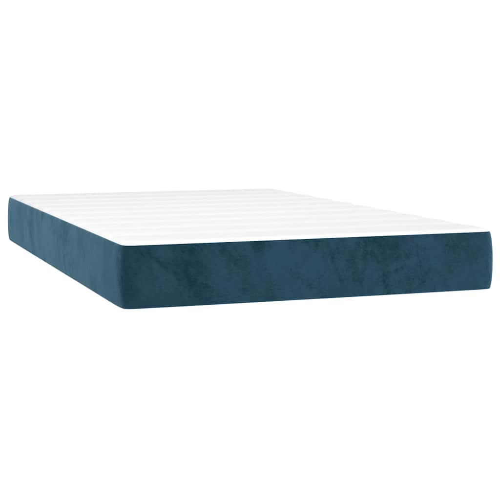 Sommier à lattes de lit matelas et LED Bleu foncé 120x200 cm - XIOS