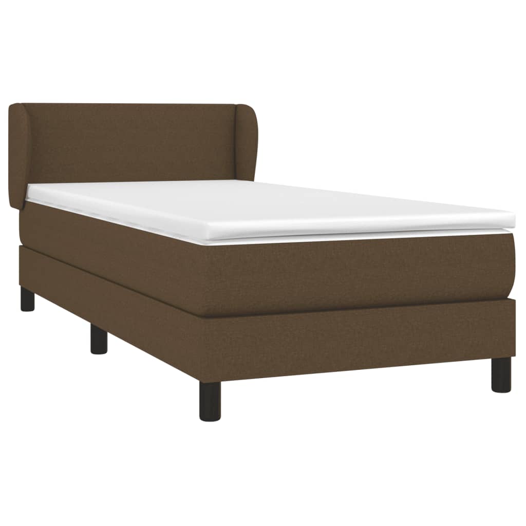 Sommier à lattes de lit avec matelas Marron foncé 90x200 cm - XIOS