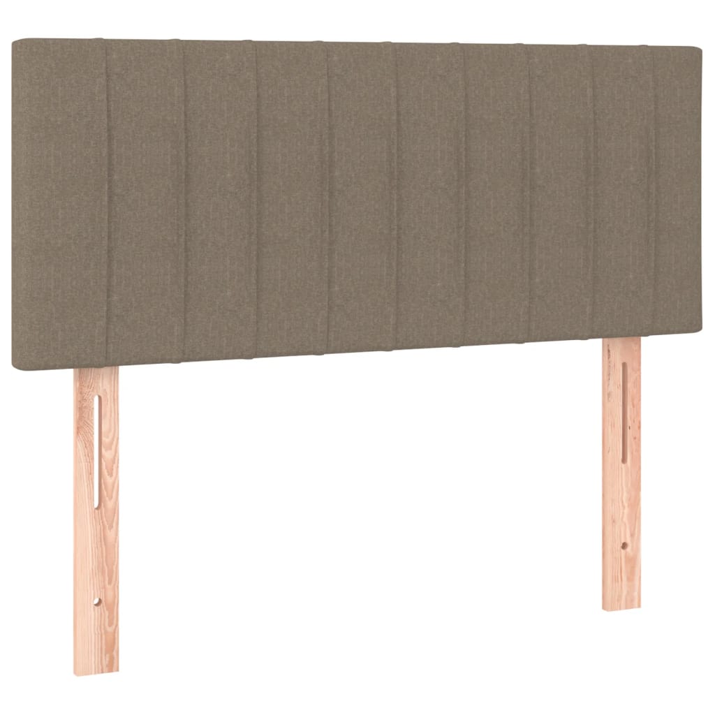 Sommier à lattes de lit avec matelas Taupe 100x200 cm Tissu - XIOS