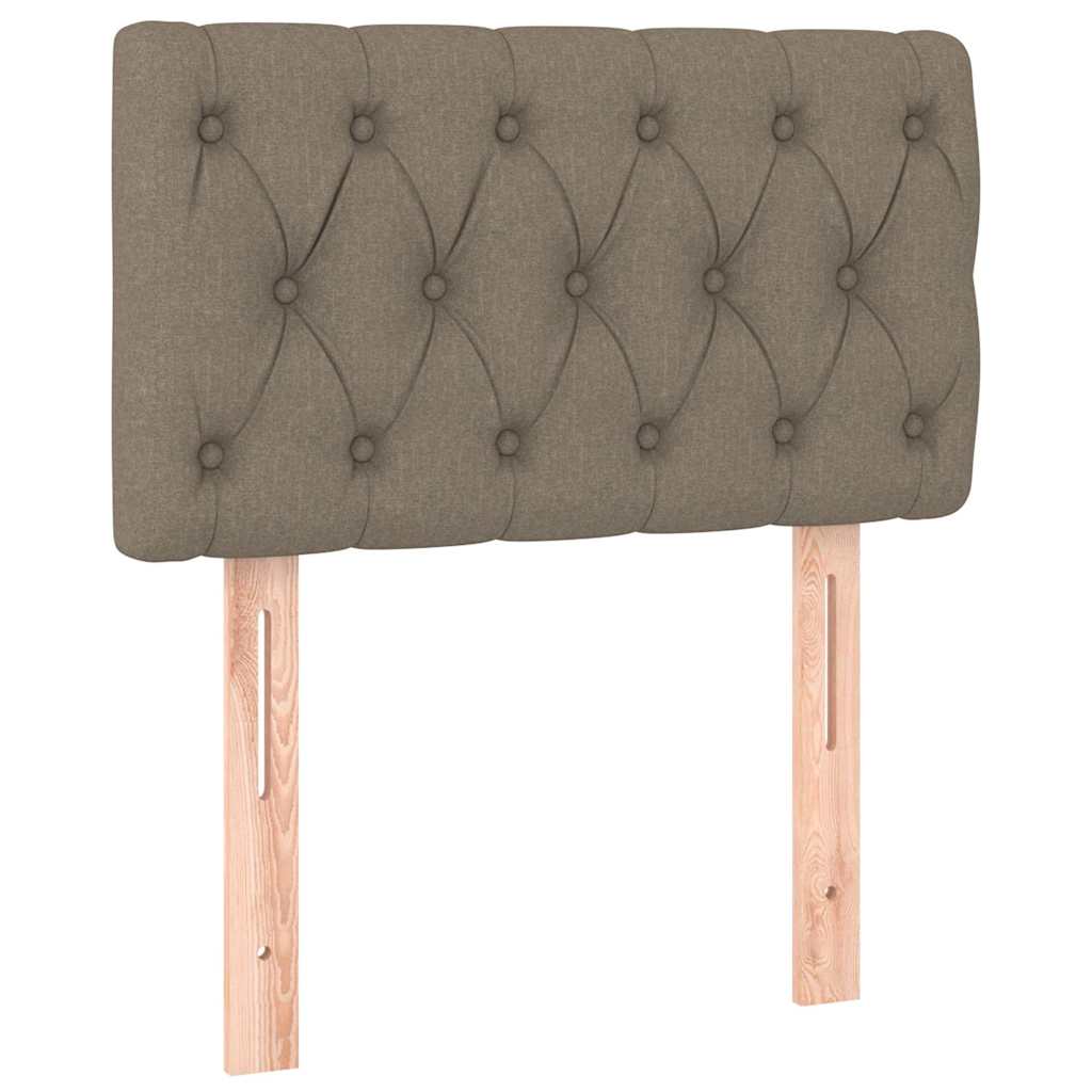 Sommier à lattes de lit avec matelas Taupe 80x200 cm Tissu