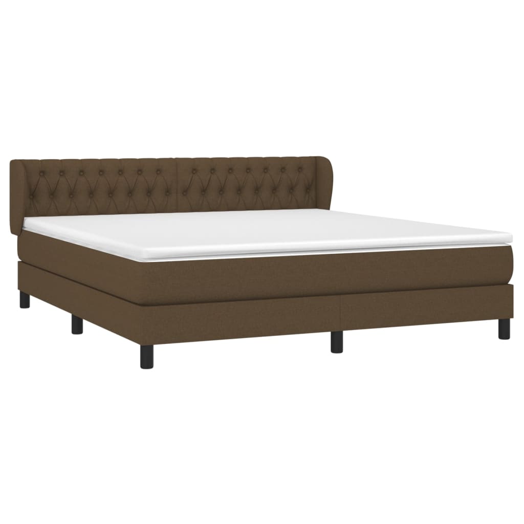 Sommier à lattes de lit avec matelas Marron foncé 180x200 cm - XIOS