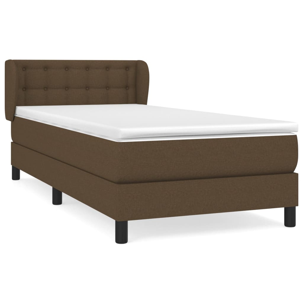 Sommier à lattes de lit avec matelas Marron foncé 100x200 cm - XIOS