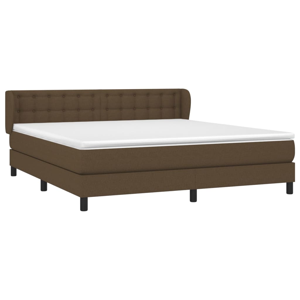 Sommier à lattes de lit avec matelas Marron foncé 180x200 cm - XIOS