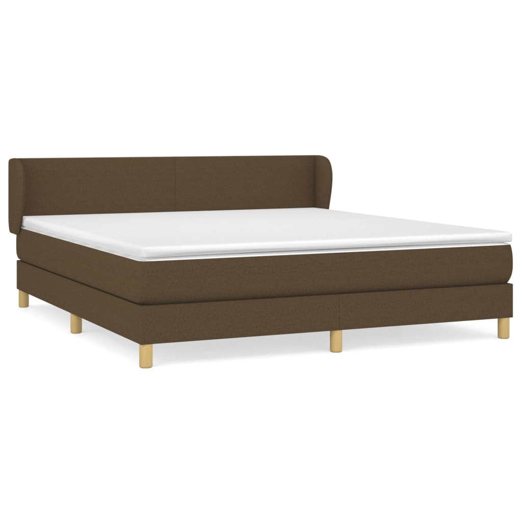 Sommier à lattes de lit avec matelas Marron foncé 180x200 cm - XIOS