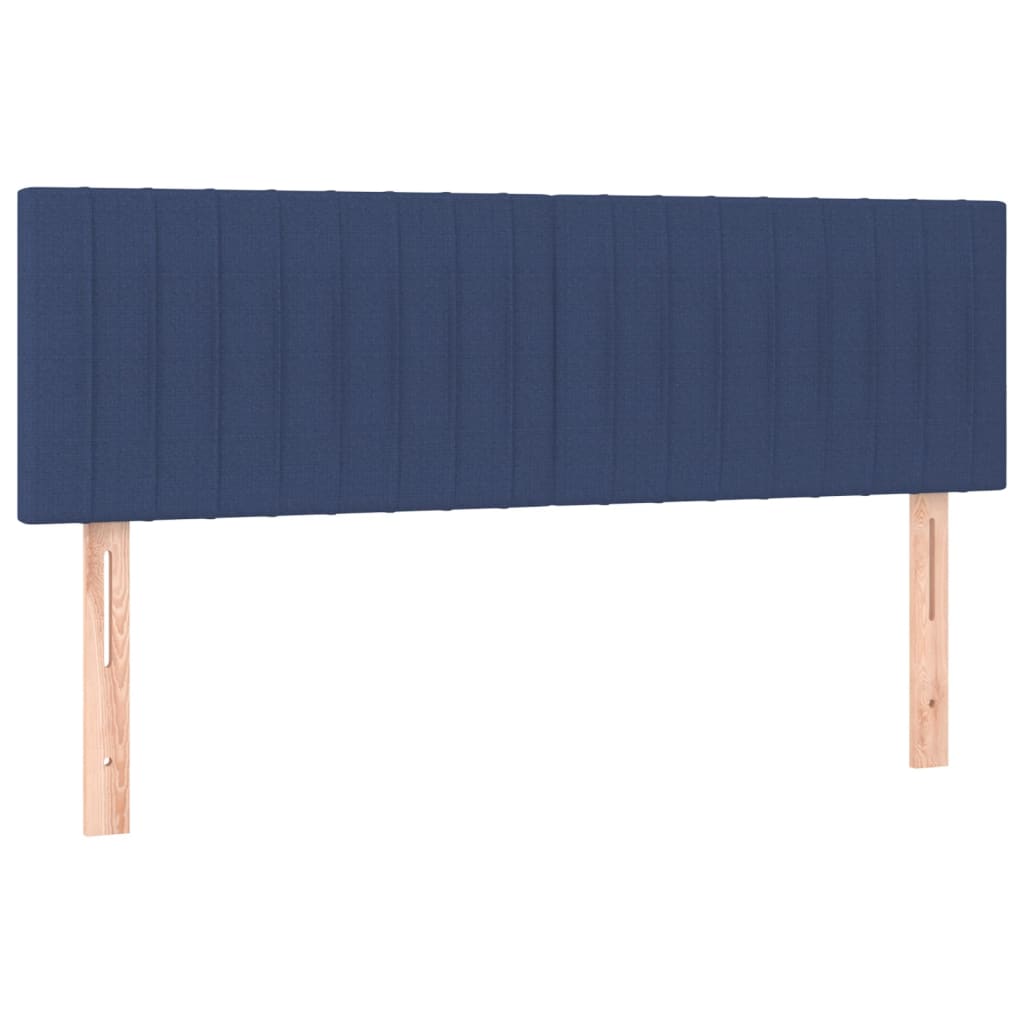 Sommier à lattes de lit avec matelas Bleu 140x200 cm Tissu - XIOS