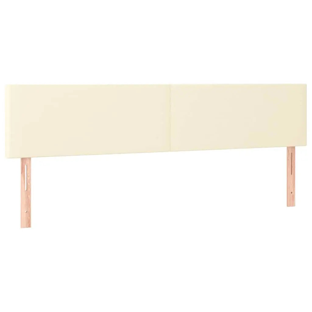 Sommier à lattes de lit avec matelas Crème 180x200cm Similicuir - XIOS