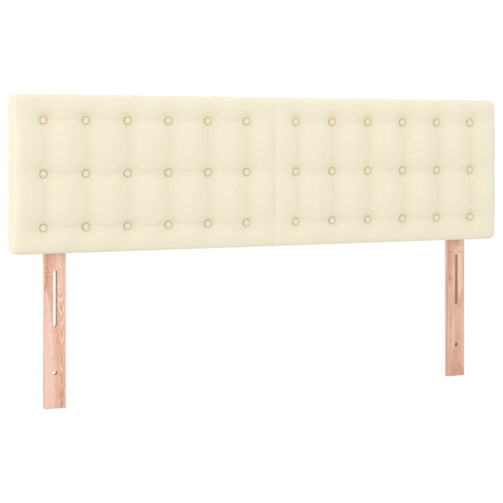 Sommier à lattes de lit avec matelas Crème 140x190cm Similicuir - XIOS