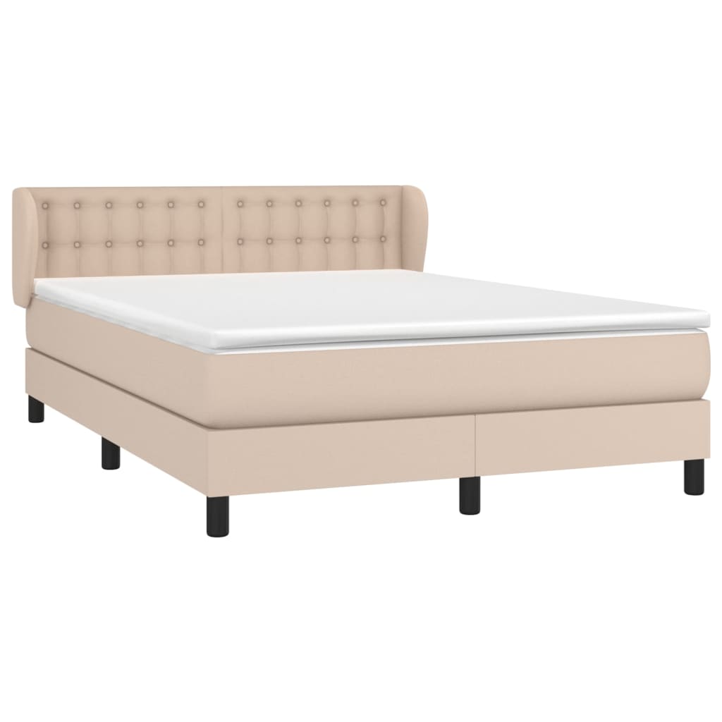 Sommier à lattes de lit avec matelas Cappuccino 140x190 cm - XIOS