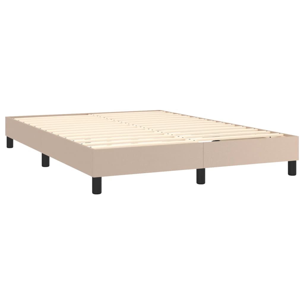 Sommier à lattes de lit avec matelas Cappuccino 140x200 cm - XIOS
