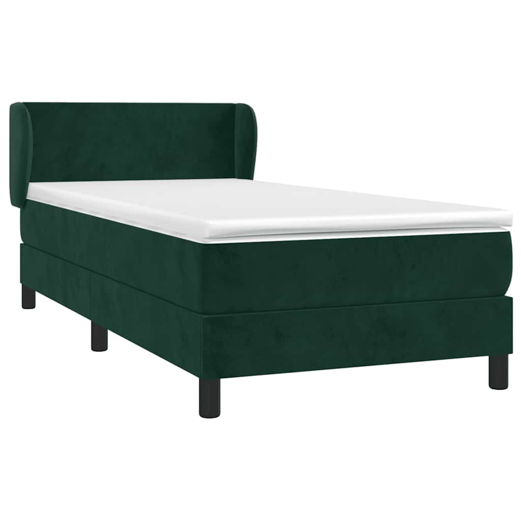 Sommier à lattes de lit avec matelas Vert foncé 90x190 cm - XIOS