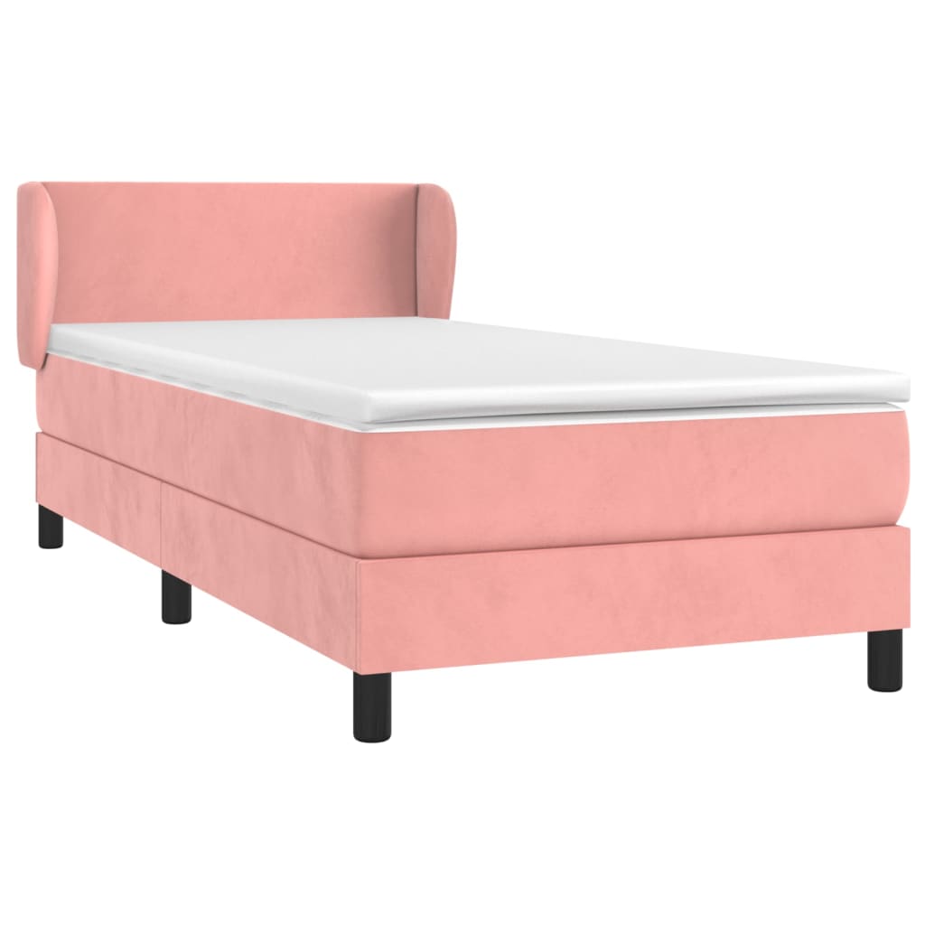 Sommier à lattes de lit avec matelas Rose 90x190 cm Velours - XIOS