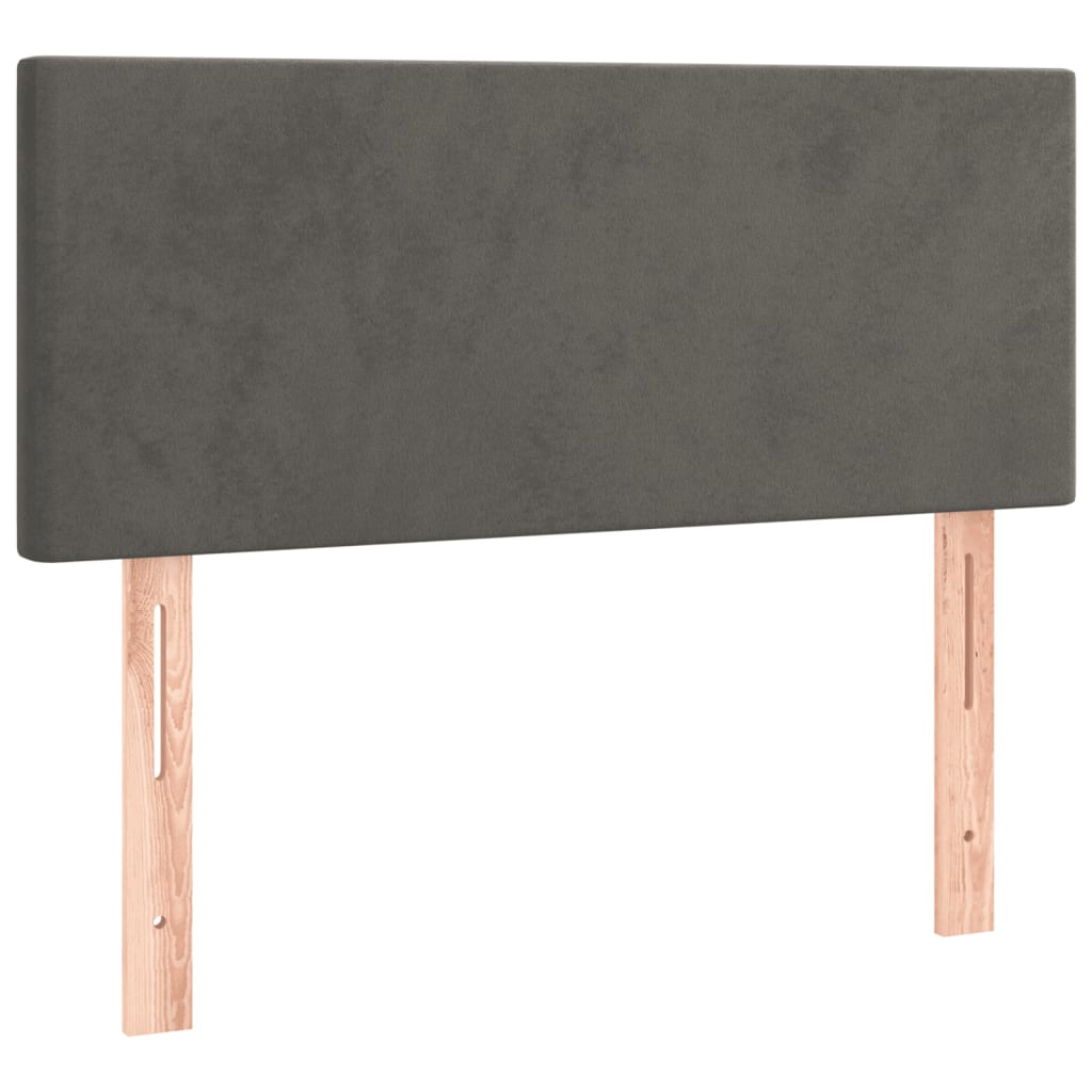 Sommier à lattes de lit avec matelas Gris foncé 100x200 cm - XIOS