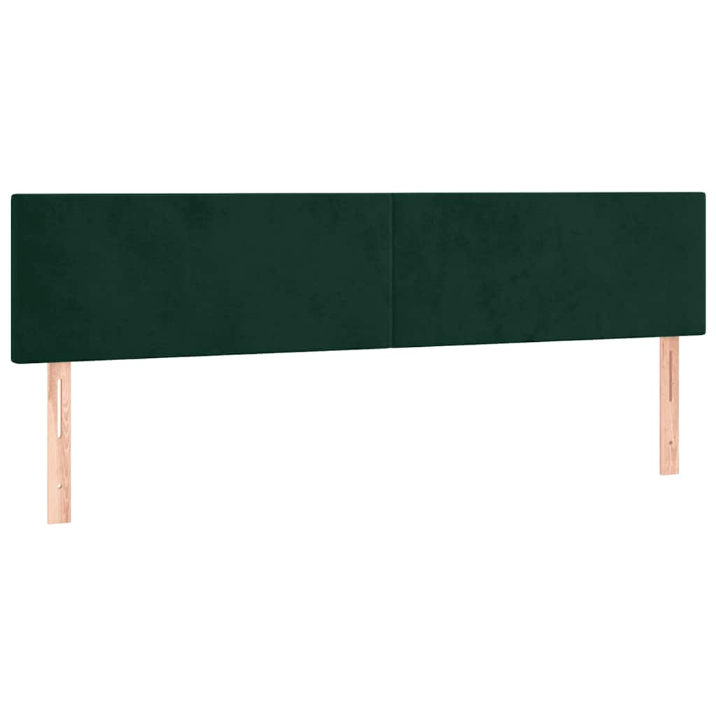 Sommier à lattes de lit et matelas Vert foncé 160x200cm Velours - XIOS