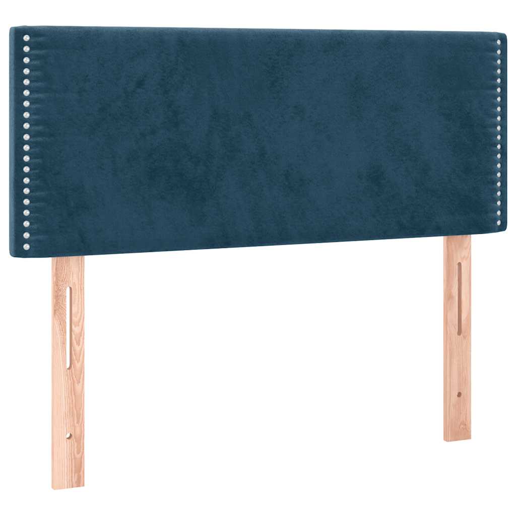Sommier à lattes de lit avec matelas Bleu foncé 100x200 cm - XIOS