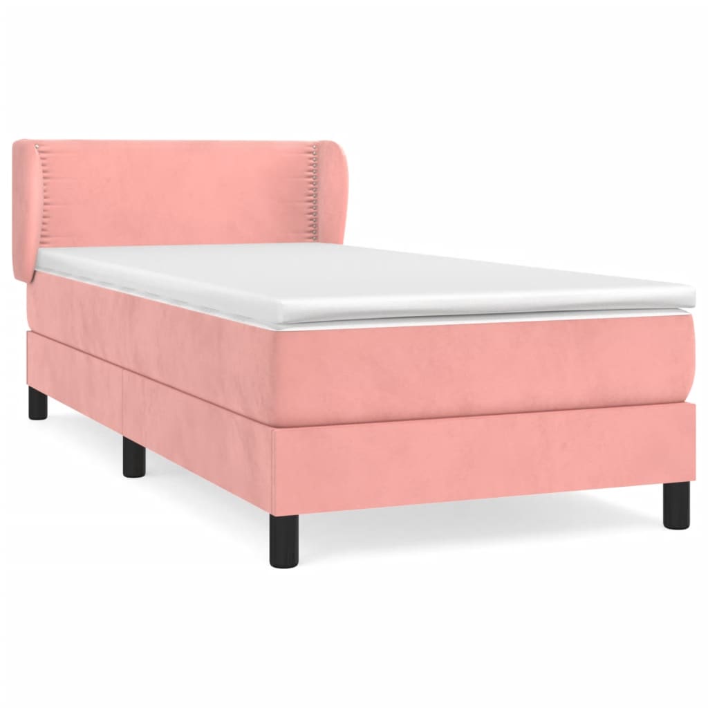 Sommier à lattes de lit avec matelas Rose 100x200 cm Velours - XIOS