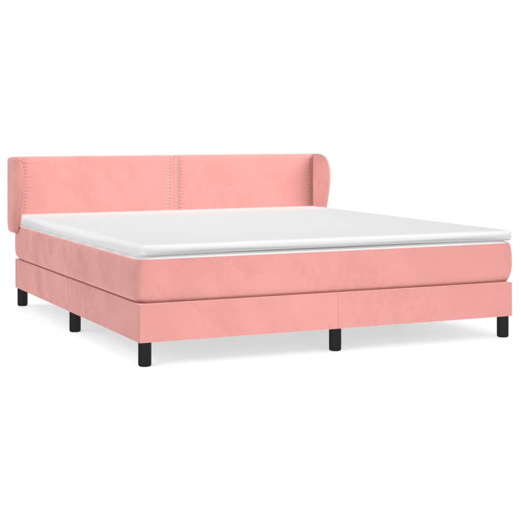 Sommier à lattes de lit avec matelas Rose 180x200 cm Velours - XIOS