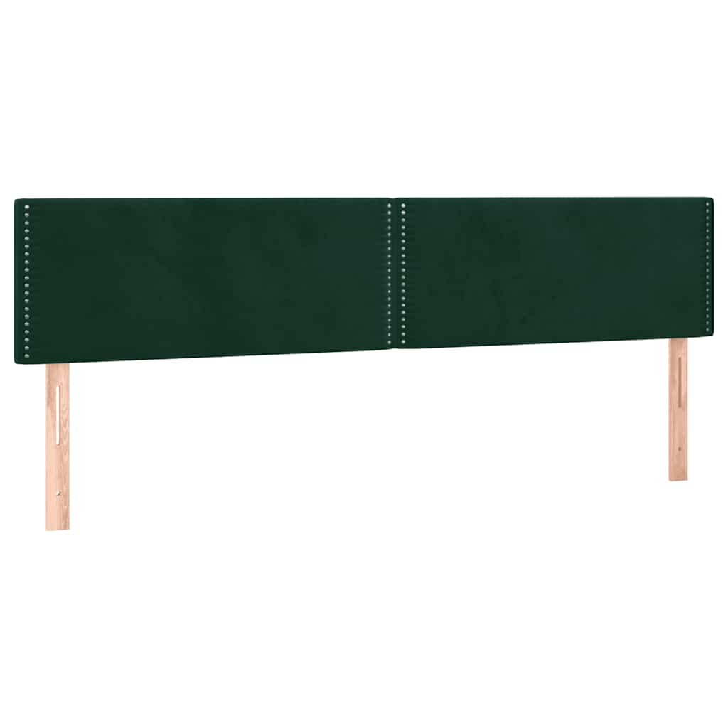 Sommier à lattes de lit et matelas Vert foncé 200x200cm Velours - XIOS