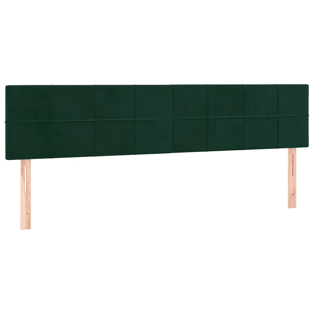 Sommier à lattes de lit et matelas Vert foncé 160x200cm Velours - XIOS