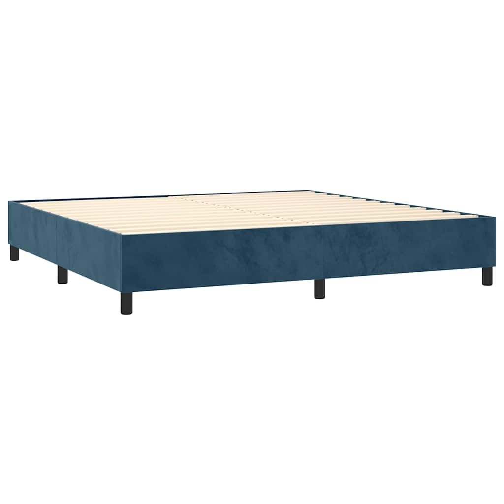 Sommier à lattes de lit avec matelas Bleu foncé 90x190 cm - XIOS