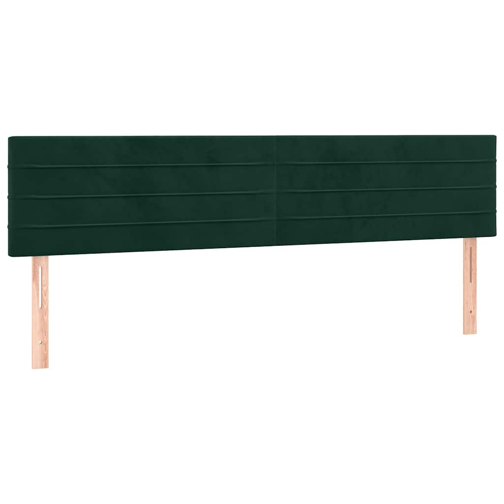Sommier à lattes de lit et matelas Vert foncé 180x200cm Velours - XIOS