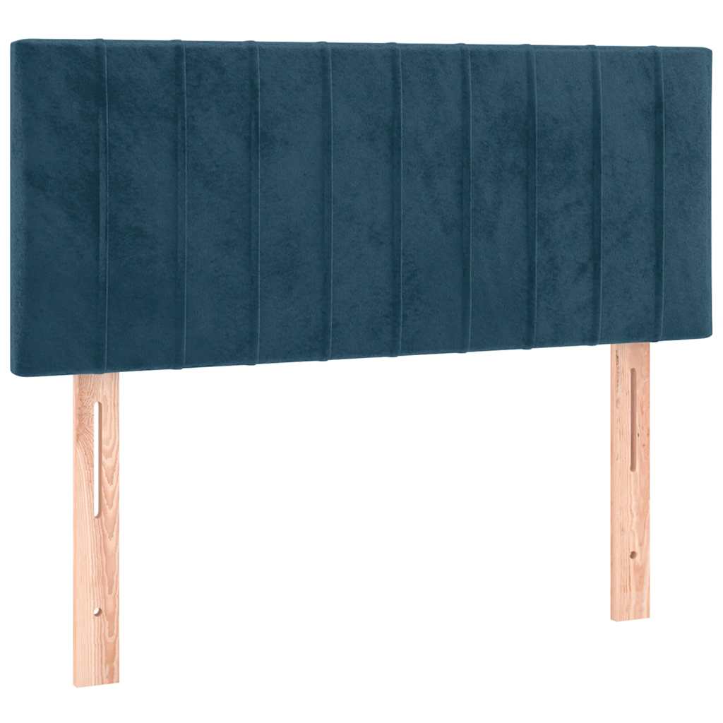 Sommier à lattes de lit avec matelas Bleu foncé 100x200 cm - XIOS