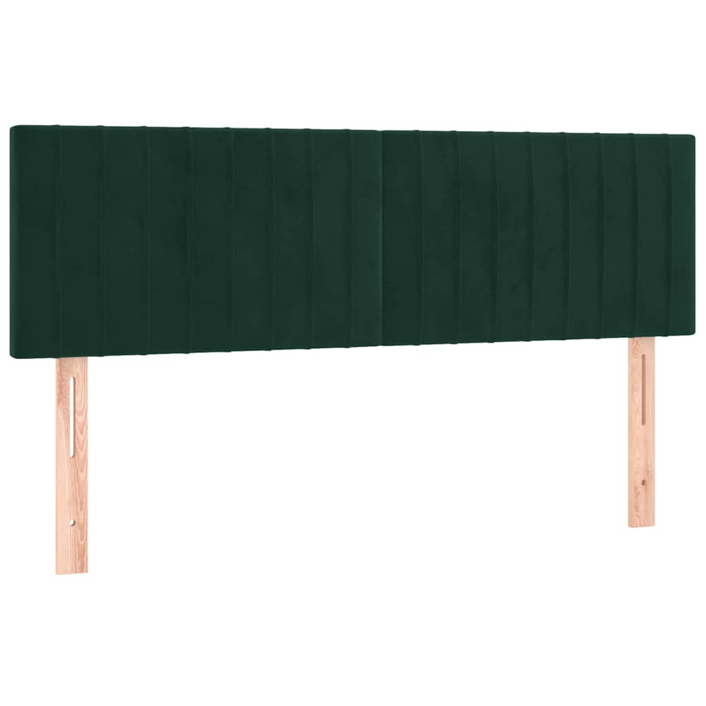 Sommier à lattes de lit et matelas Vert foncé 140x200cm Velours - XIOS
