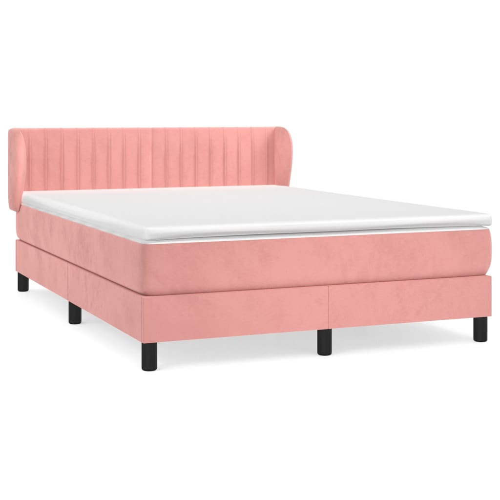 Sommier à lattes de lit avec matelas Rose 140x200 cm Velours - XIOS