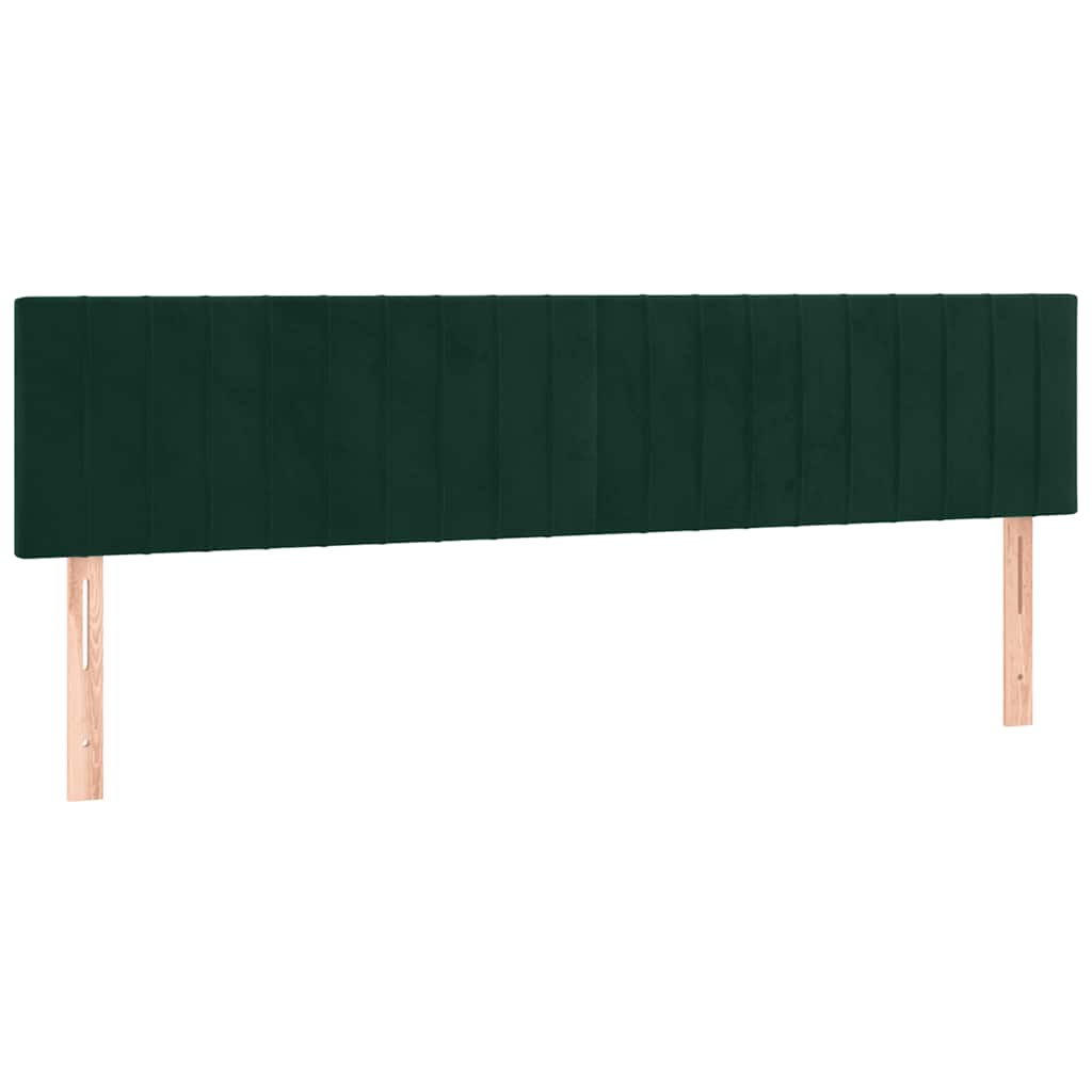 Sommier à lattes de lit et matelas Vert foncé 160x200cm Velours - XIOS