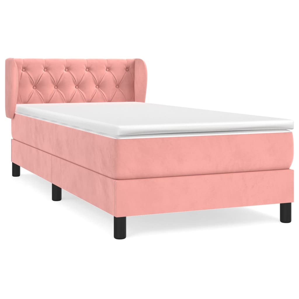 Sommier à lattes de lit et matelas Rose 80x200 cm Velours - XIOS