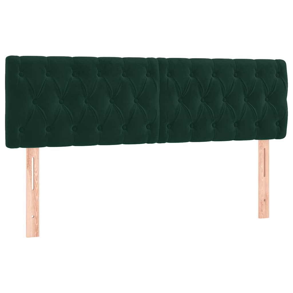 Sommier à lattes de lit et matelas Vert foncé 160x200cm Velours - XIOS
