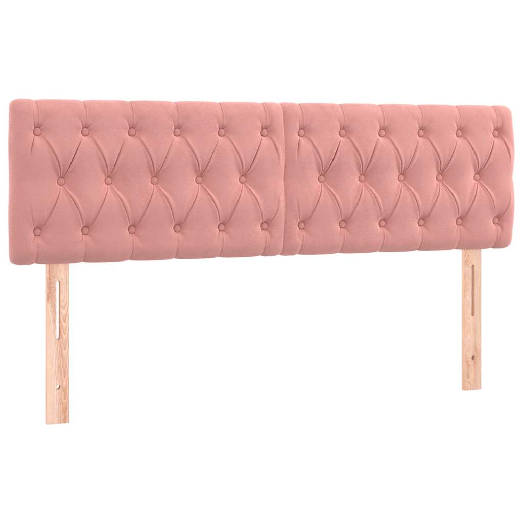 Sommier à lattes de lit avec matelas Rose 160x200 cm Velours