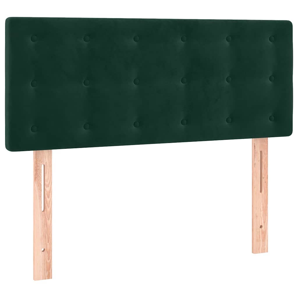 Sommier à lattes de lit et matelas Vert foncé 80x200 cm Velours - XIOS