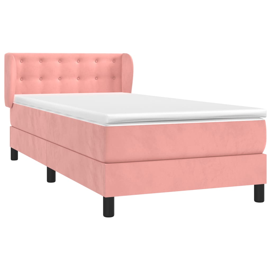 Sommier à lattes de lit avec matelas Rose 90x200 cm Velours - XIOS