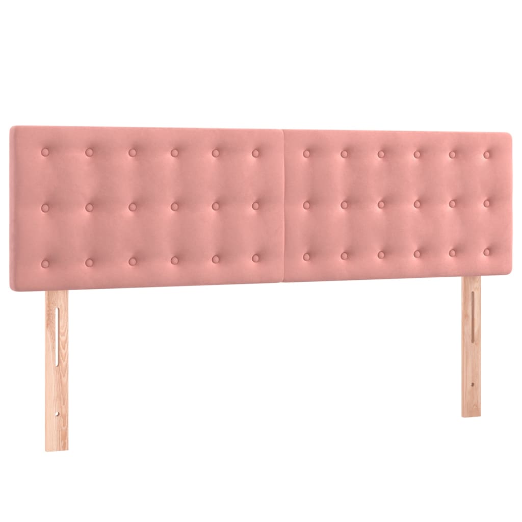 Sommier à lattes de lit avec matelas Rose 140x200 cm Velours - XIOS