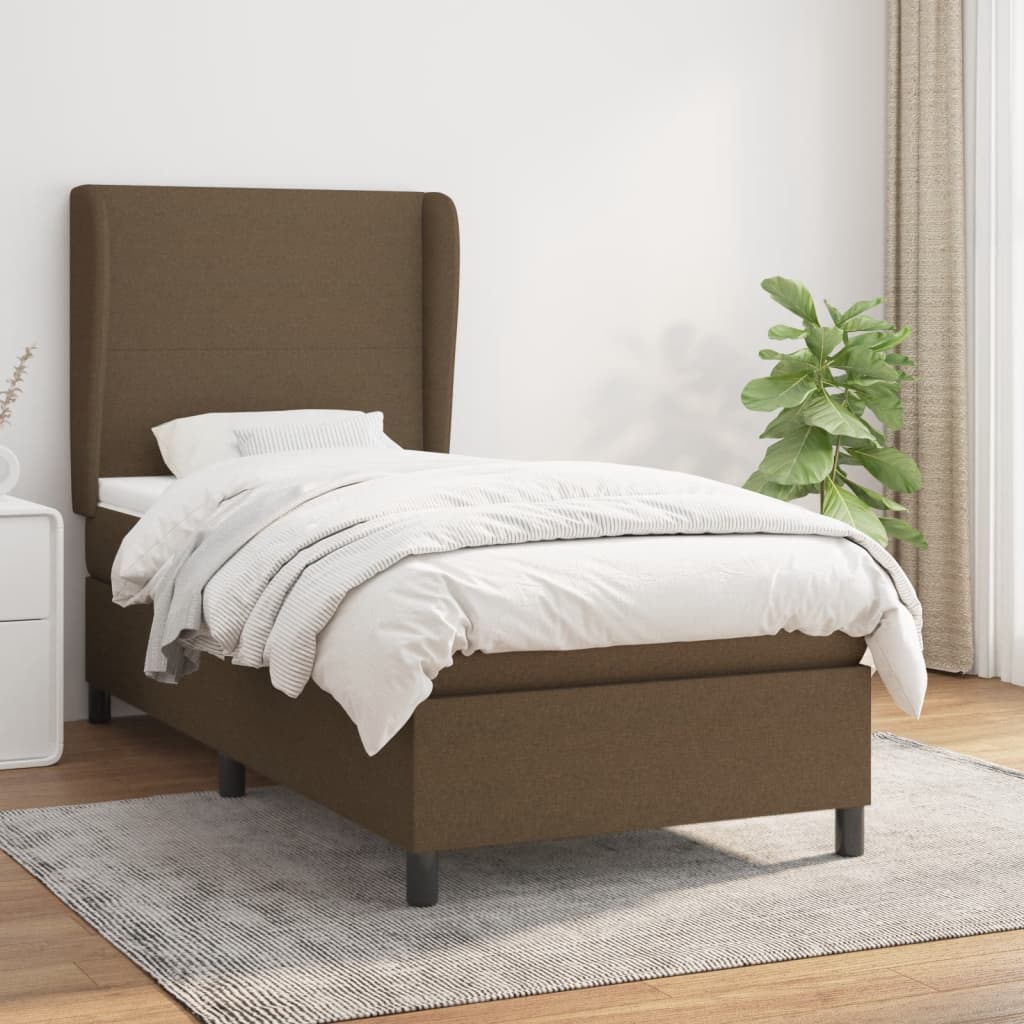 Sommier à lattes de lit avec matelas Marron foncé 80x200 cm - XIOS