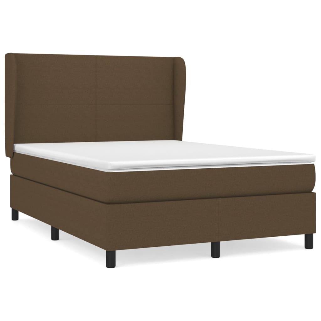 Sommier à lattes de lit avec matelas Marron foncé 140x190 cm - XIOS