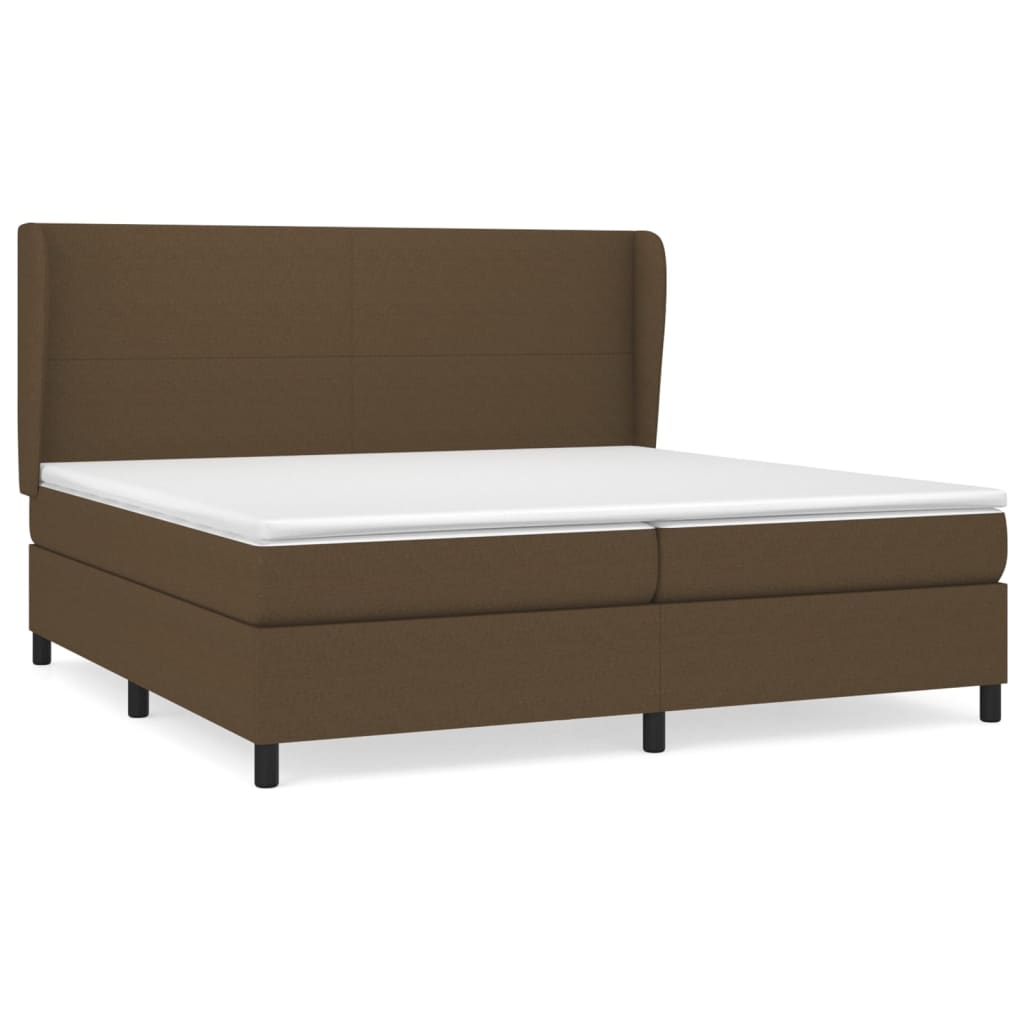 Sommier à lattes de lit avec matelas Marron foncé 200x200 cm - XIOS