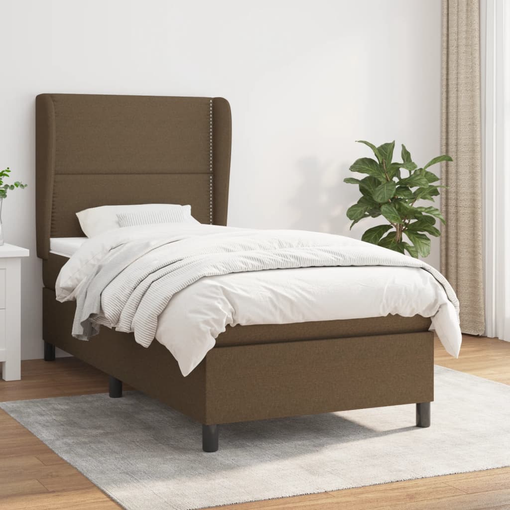 Sommier à lattes de lit avec matelas Marron foncé 90x190 cm - XIOS