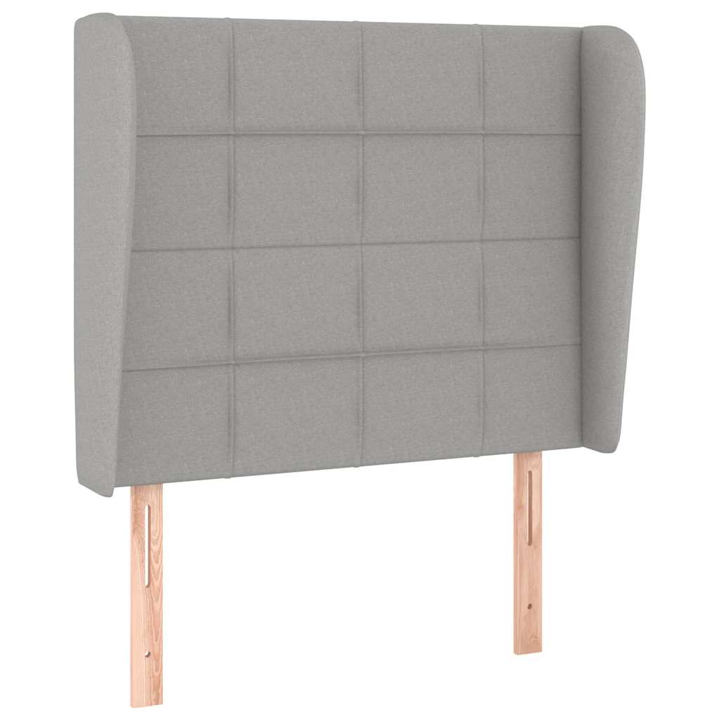 Sommier à lattes de lit avec matelas Gris clair 80x200 cm Tissu - XIOS