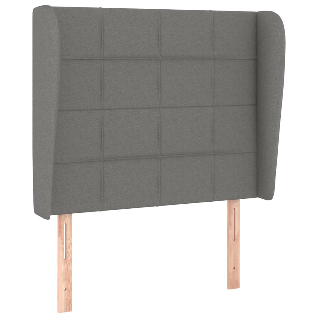 Sommier à lattes de lit avec matelas Gris foncé 80x200 cm Tissu - XIOS