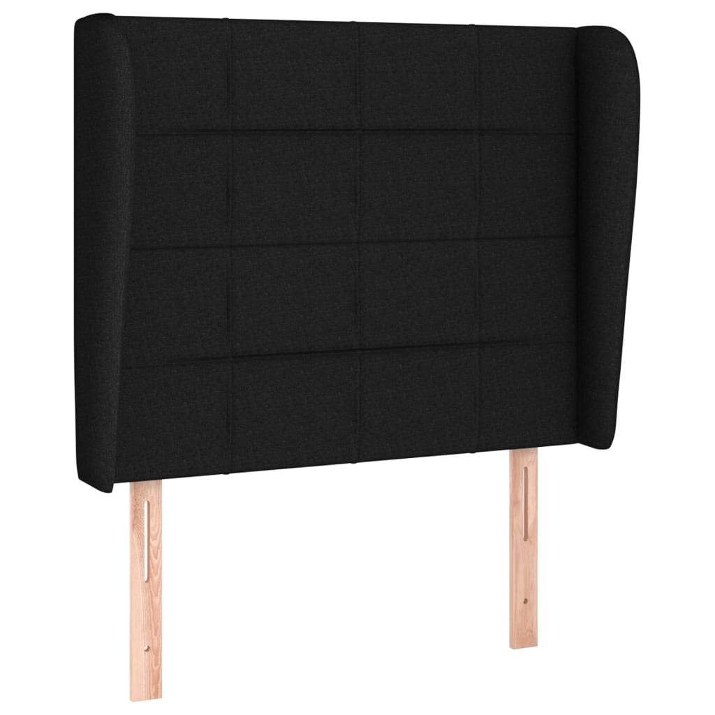 Sommier à lattes de lit et matelas Noir 80x200 cm Tissu - XIOS