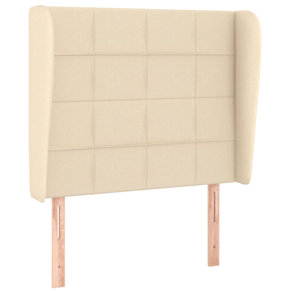 Sommier à lattes de lit avec matelas Crème 80x200 cm Tissu - XIOS