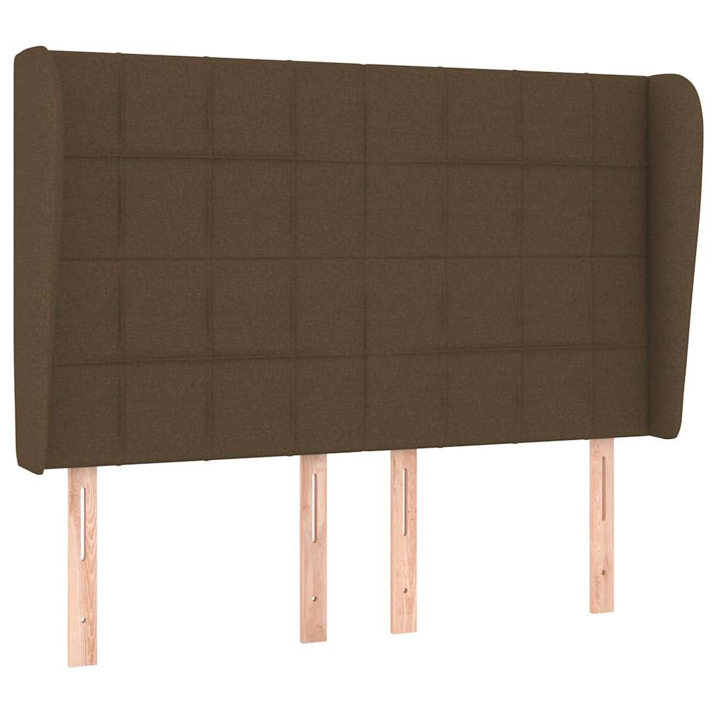 Sommier à lattes de lit avec matelas Marron foncé 140x190 cm