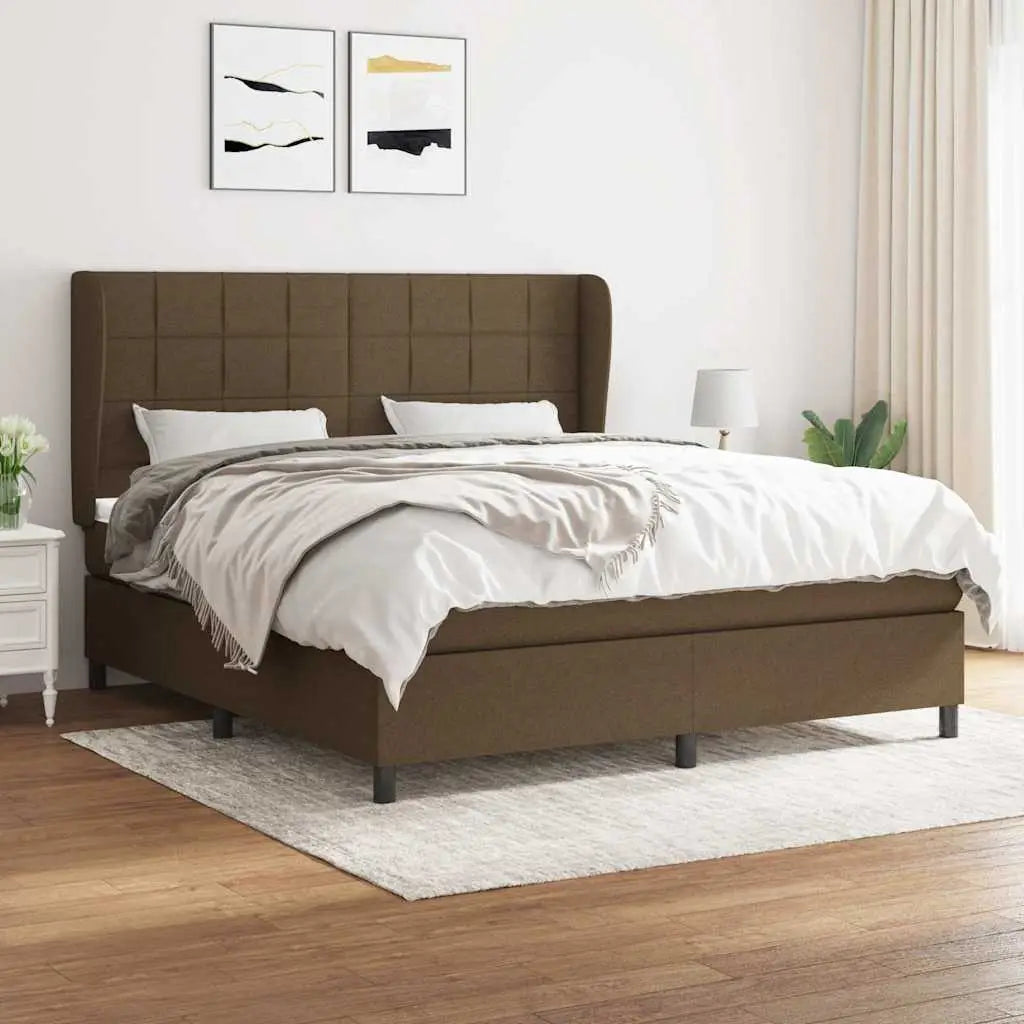 Sommier à lattes de lit avec matelas Marron foncé 160x200 cm - XIOS