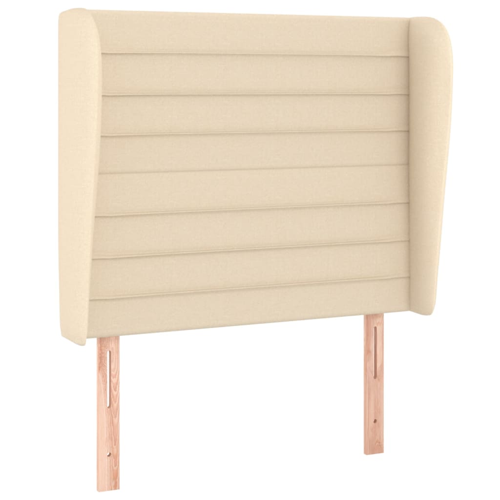 Sommier à lattes de lit avec matelas Crème 80x200 cm Tissu - XIOS