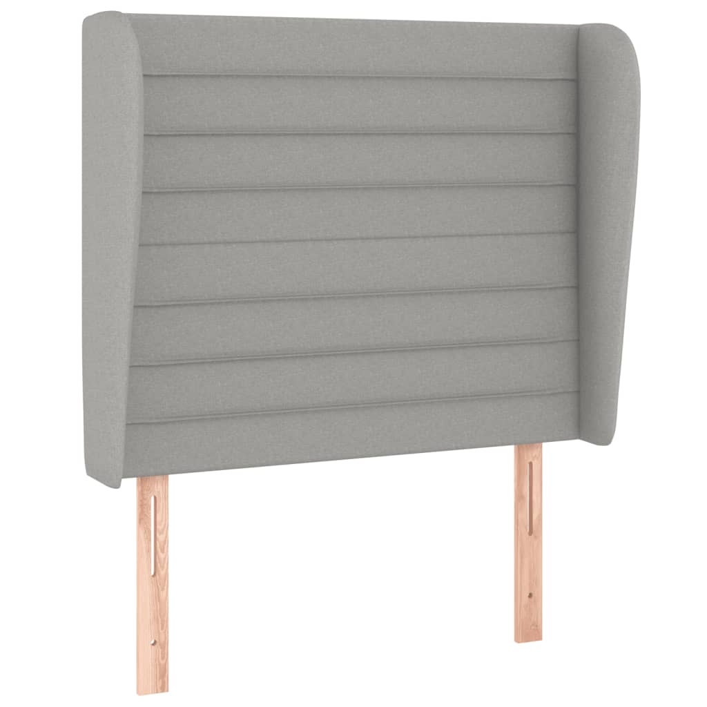 Sommier à lattes de lit avec matelas Gris clair 100x200cm Tissu - XIOS