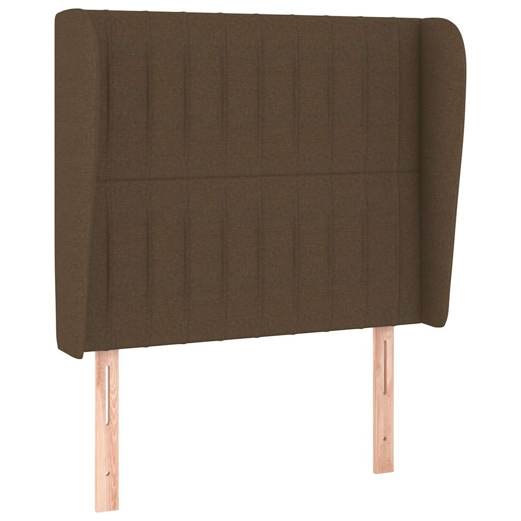 Sommier à lattes de lit avec matelas Marron foncé 100x200 cm