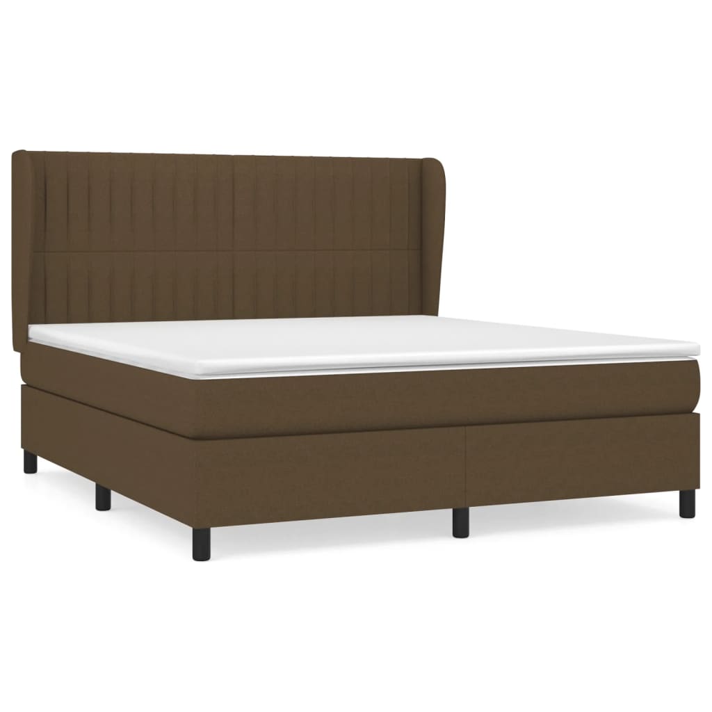 Sommier à lattes de lit avec matelas Marron foncé 160x200 cm - XIOS