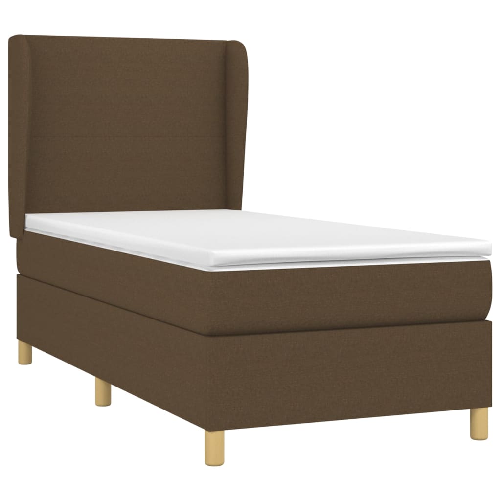 Sommier à lattes de lit avec matelas Marron foncé 100x200 cm - XIOS