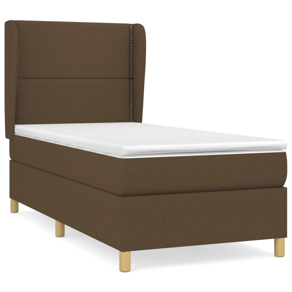 Sommier à lattes de lit avec matelas Marron foncé 90x200 cm - XIOS